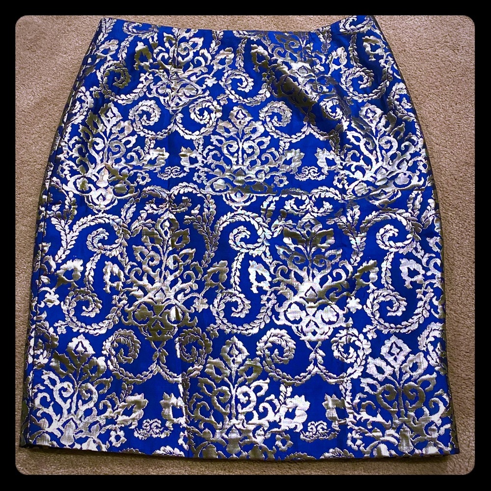 Brocade Pencil Skirt